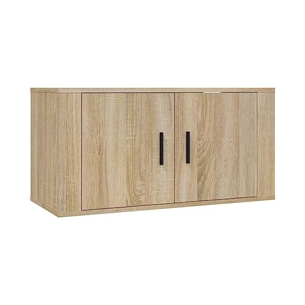 VEEKI Meuble TV, Meuble TV Suspendu, Meuble, Meuble TV avec Rangement，Meuble Industriel, Convient pour Salon ou Chambre, Mura