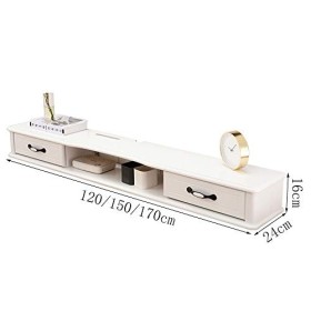 Meuble TV flottant Meuble TV, lecteur DVD, console de divertissement multimédia, support de jeu, présentoir de meuble TV, clo