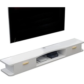 EsEntL Étagère de télévision Flottante pour Meuble TV Mural, Meuble TV Flottant, Console multimédia pour Centre de Divertisse