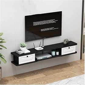 EsEntL Meuble TV Unités Murales TV pour Salon Meuble TV Armoire Murale Console TV avec Gestion des Câbles pour Salon Bureau U