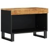 Meuble TV 60x33x43,5 cm Bois Massif de manguier - Meuble télé, Meuble TV Industriel, Meuble Chambre, Convient pour Salon ou C