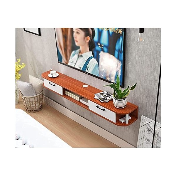 EsEntL Meuble TV Unités Murales TV pour Salon Meuble TV Armoire Murale Console Multimédia avec 3 Rangements pour Centre de Di