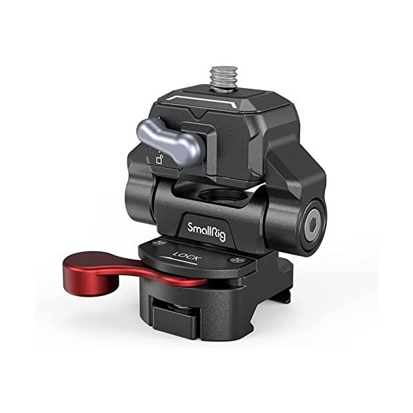SMALLRIG Support de Moniteur à Encastrer, HawkLock Mini Support de Moniteur à Dégagement Rapide avec Pince NATO, Support de M