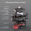 SMALLRIG Support de Moniteur à Encastrer, HawkLock Mini Support de Moniteur à Dégagement Rapide avec Pince NATO, Support de M