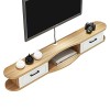 EsEntL Étagère de Meuble TV Flottante Moderne, étagère de Rangement multimédia en Bois pour Table TV, pour boîtiers de câble/