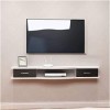 LILUKO Meuble TV Flottant Meuble TV Suspendu Meuble TV Flottant Support Mural Console TV Mediao/Vidéo Console avec Portes da