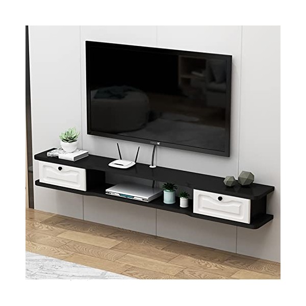 Meuble TV Flottant Meuble TV Flottant Meuble TV Centre de Divertissement Cabinet Composant,TV fixée au Mur Étagère pour Le St