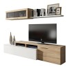 Dmora Mobile Soggiorno Parete attrezzata Porta TV, Rovere, 200 x 44 x 41 cm
