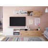 Dmora Mobile Soggiorno Parete attrezzata Porta TV, Rovere, 200 x 44 x 41 cm