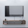 EsEntL Meuble TV Flottant Meuble TV Flottant Étagère TV Murale Centre de Divertissement Console multimédia en Bois Meuble de 