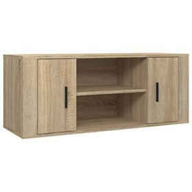 Meuble TV Chêne sonoma 100x35x40 cm Bois dingénierie