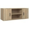 Meuble TV Chêne sonoma 100x35x40 cm Bois dingénierie