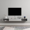 Étagère TV Murale, Meuble TV Flottant, Centre de Divertissement, Console multimédia en Bois, Meuble de Rangement Moderne à Su