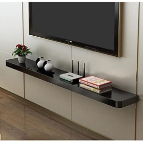 Meuble TV Flottant Meuble TV Mural Étagère TV Console TV Unité de Divertissement Étagère de Rangement Multimédia pour Salon B