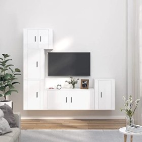 VEEKI Meuble TV, Meuble TV Suspendu, Meuble TV Industriel, Meuble TV Bois, Meuble Chambre, Convient pour Salon ou Chambre, En