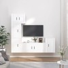 VEEKI Meuble TV, Meuble TV Suspendu, Meuble TV Industriel, Meuble TV Bois, Meuble Chambre, Convient pour Salon ou Chambre, En