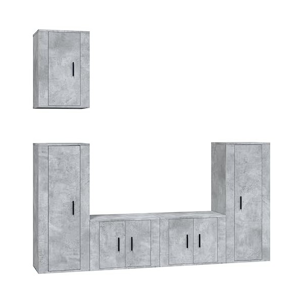 VEEKI Meuble TV, Meuble TV Suspendu, Meuble TV Industriel, Meuble TV Bois, Meuble Chambre, Convient pour Salon ou Chambre, En