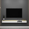 EsEntL Meuble TV, Meuble Bas TV, étagères flottantes, Console TV Flottante, Meuble TV Mural/décodeur, Console multimédia Mura