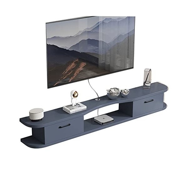 HeEdz Console multimédia Murale, étagère de Rangement vidéo Flottante, étagère de Composants de Support Flottant, Support Mur