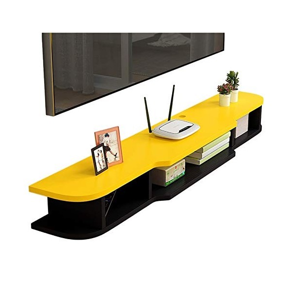 Meuble TV, Meuble Bas TV, étagères flottantes, étagère de Meuble TV Flottante Moderne, Console multimédia Murale, 120/140/160
