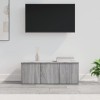 Keyur Meuble TV, Banc TV Buffet Bas Support de Télévision Meuble Télé Meuble TV Sonoma Gris 80x34x30 cm Bois dingénierie