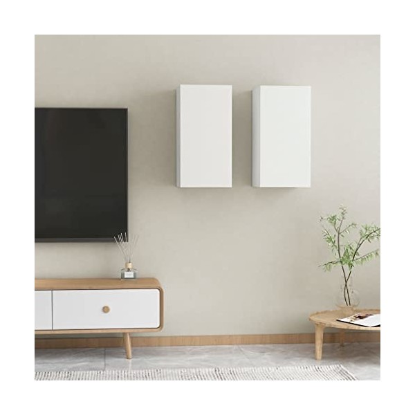 VEEKI Meuble TV, Meuble TV Suspendu, Meuble, Meuble TV avec Rangement，Meuble Industriel, Convient pour Salon ou Chambre, Meub