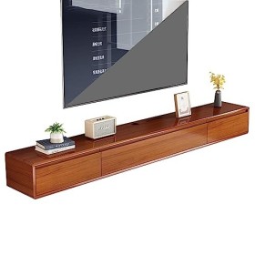 YUZDNM Étagère TV Flottante - Meuble TV Suspendu - Meuble TV Mural, Console Multimédia, Center De Divertissement, Étagère pou