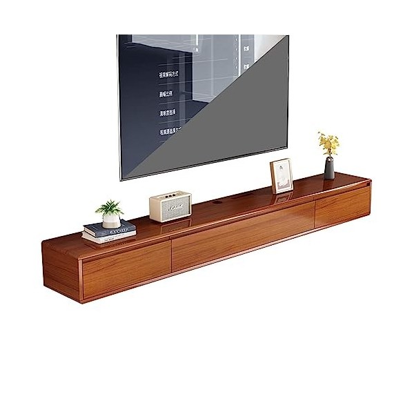 YUZDNM Étagère TV Flottante - Meuble TV Suspendu - Meuble TV Mural, Console Multimédia, Center De Divertissement, Étagère pou