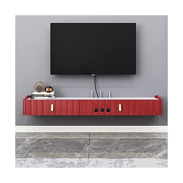 CENAP Meuble TV Mural Étagère De Composants De Meuble De Télévision Flottant, Console De Meuble De Télévision Murale, Étagère