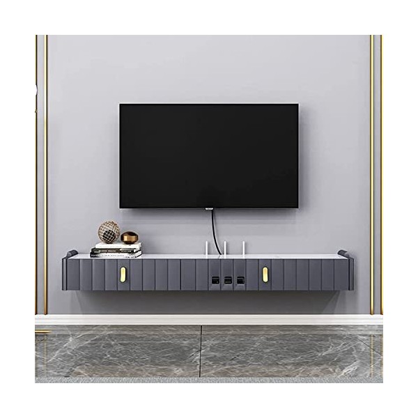 CENAP Meuble TV Mural Étagère De Composants De Meuble De Télévision Flottant, Console De Meuble De Télévision Murale, Étagère