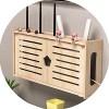 Boîte De Rangement pour Routeur sans Fil WiFi, Étagère Murale Large pour Cacher La Prise De Câble Boîte Docclusion pour Mode
