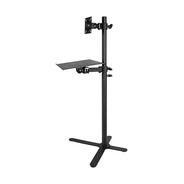 SEESEE.U Table pivotante Universelle Meuble TV en Acier Inoxydable Meuble TV Mince pour 12 27 Pouces TV Meuble TV Flottant No