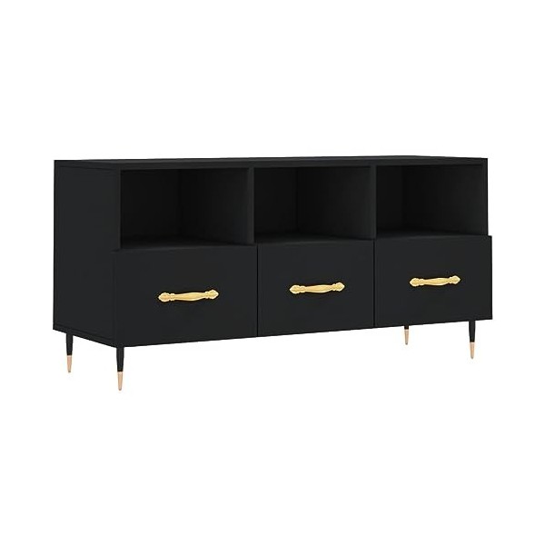 vidaXL Meuble TV Gris béton 102x36x50 cm Bois dingénierie