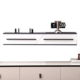 EsEntL Meuble TV Mural, Meuble TV Flottant, étagère TV Flottante, Meuble TV, étagère de Rangement pour décodeur multimédia, u