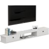 EsEntL Meuble TV Mural, Console multimédia Murale avec 2 Portes 39,3/47,2/55,1", étagère Flottante pour Composants de Meuble 