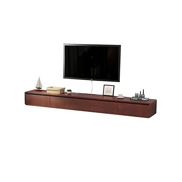 EsEntL Meuble TV Mural 47,2/55,1 Pouces Meuble TV Flottant Mural - Console Multimédia pour Centre de Divertissement en Bois a