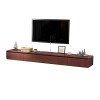 EsEntL Meuble TV Mural 47,2/55,1 Pouces Meuble TV Flottant Mural - Console Multimédia pour Centre de Divertissement en Bois a