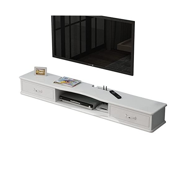 EsEntL Meuble TV Mural, étagère TV Flottante, 39,3/47,2/55,1 Pouces, Meuble TV Mural, étagère multimédia Flottante, Console T