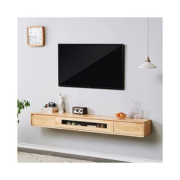 EsEntL Console de télévision Flottante fixée au Mur sous Le Meuble de télévision Console de télévision Flottante Armoire de D