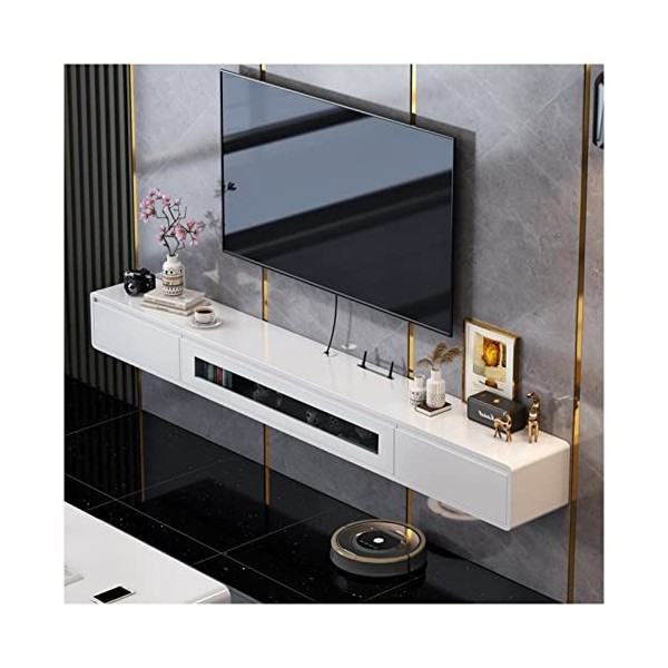 EsEntL Console de télévision Flottante fixée au Mur sous Le Meuble de télévision Console de télévision Flottante Armoire de D
