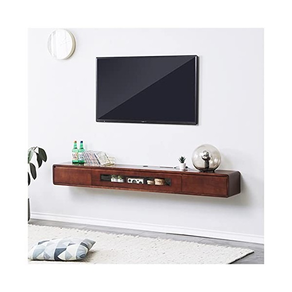 EsEntL Console de télévision Flottante fixée au Mur sous Le Meuble de télévision Console de télévision Flottante Armoire de D
