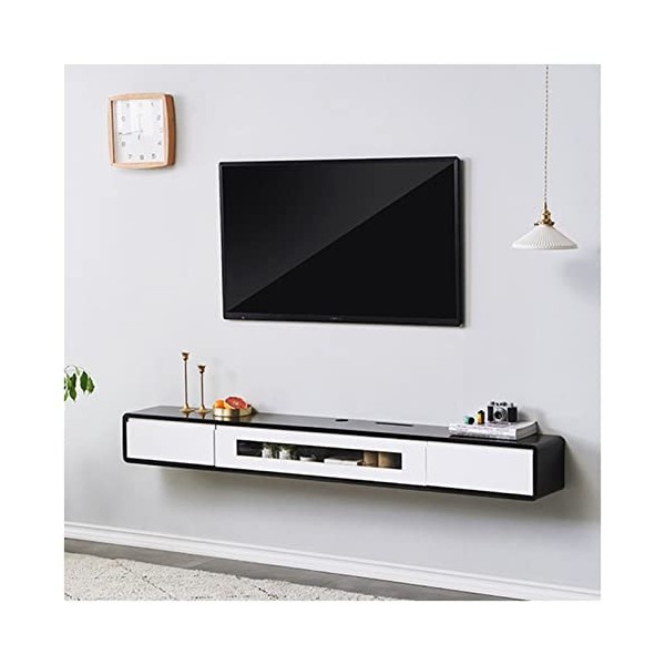 EsEntL Console de télévision Flottante fixée au Mur sous Le Meuble de télévision Console de télévision Flottante Armoire de D