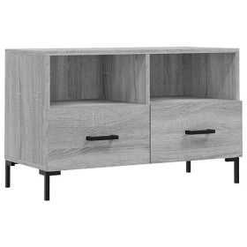 vidaXL Meuble TV Sonoma Gris 80x36x50 cm Bois dingénierie