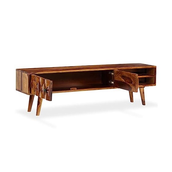 VEEKI Meuble TV, Meuble TV Suspendu, Meuble TV Industriel, Meuble TV Bois, Meuble Chambre, Convient pour Salon ou Chambre, Bo