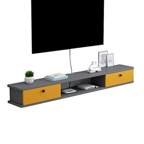 WANGPP Meuble TV Flottant,Meuble TV Mural,Étagère TV Suspendue Décorative,Composant Darmoire De Centre De Divertissement,pou