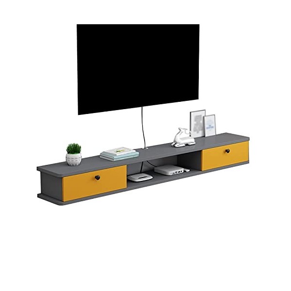 WANGPP Meuble TV Flottant,Meuble TV Mural,Étagère TV Suspendue Décorative,Composant Darmoire De Centre De Divertissement,pou