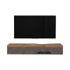 Meuble TV mural Meuble TV mural, meuble TV flottant avec 1 porte, étagère de rangement pour console multimédia/vidéo, étagère