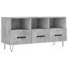 vidaXL Meuble TV Gris béton 102x36x50 cm Bois dingénierie