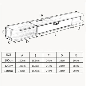 Meuble TV Meuble TV Flottant Meuble TV Armoire Murale,Unité de Divertissement Flottant,Meuble TV Flottant pour Routeur WiFi É