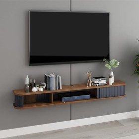 Meuble TV Flottant TV Étagère Murale Flottante Meuble TV Media Console, Meuble TV Flottant Étagère Murale, pour la Chambre à 